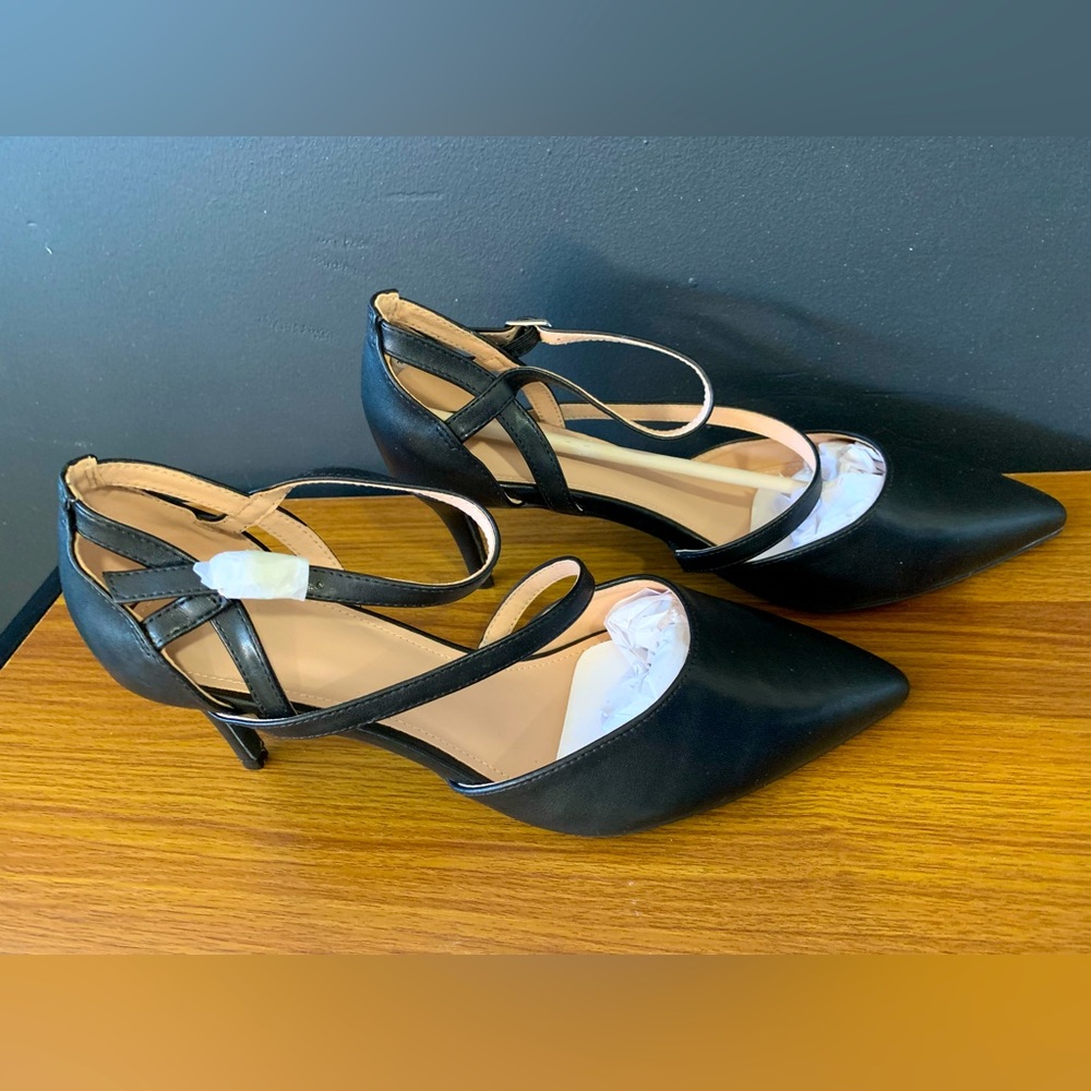 Women’s Black Strappy High Heels